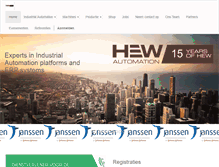 Tablet Screenshot of hew-automation.be